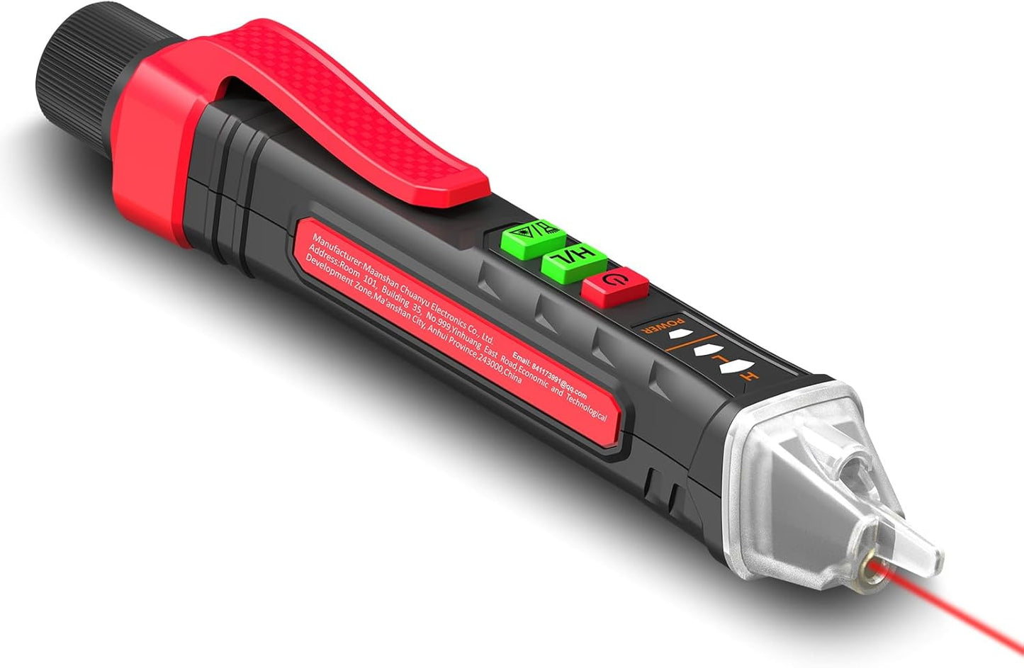 Probador voltaje sin contacto láser doble rango 12V-1000V