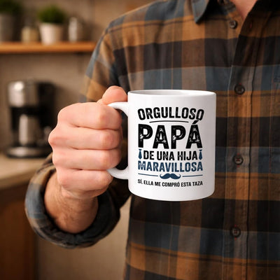 Taza para papá Casitika 11 oz regalo de hija para día del padre navidad cumpleaños
