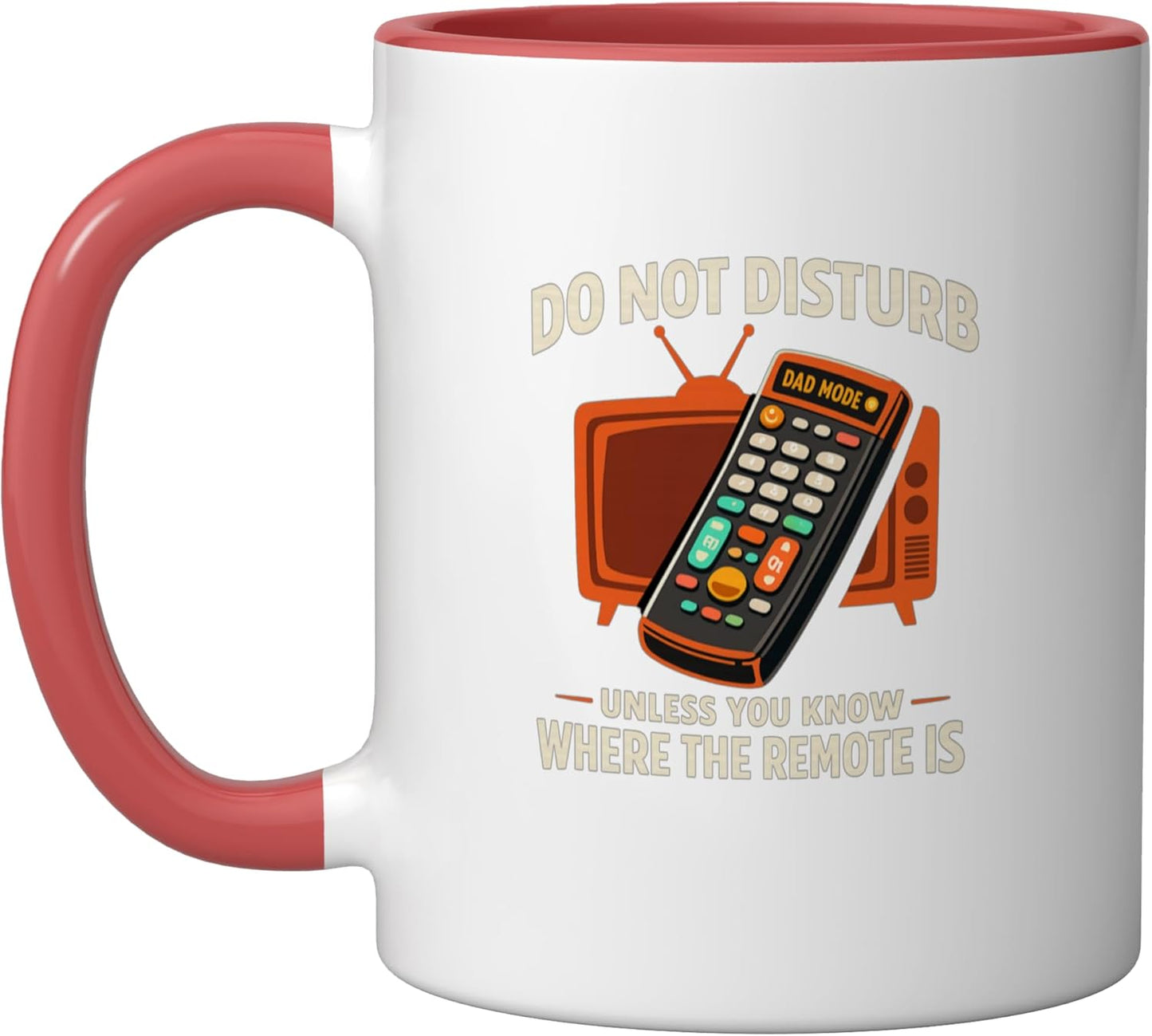 Taza Cerámica con Control Remoto Rojo/Blanco