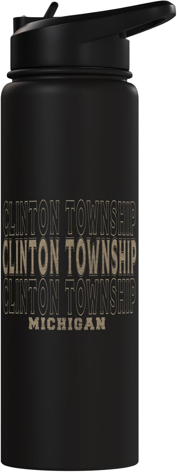 Botella agua acero inox aislada Clinton Township