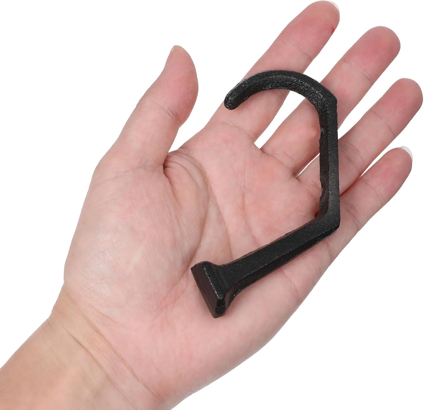 10 Ganchos Hierro Fundido para Colgar Abrigos Ropa Bufandas