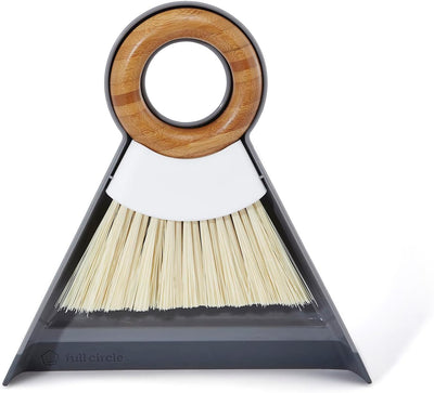 Juego cepillo y recogedor mini bambú escoba mano hogar