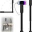 Extensor tomacorriente USB-A/C 2 salidas CA 44pulg negro