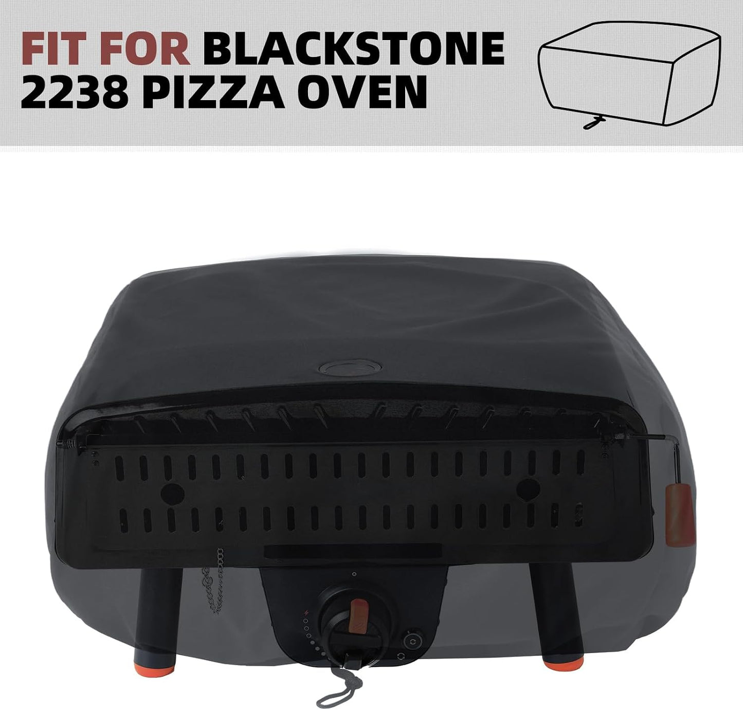 Funda horno pizza Blackstone tela PVC resistente viento