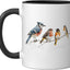 Taza cerámica Chirp Squad en negro/blanco