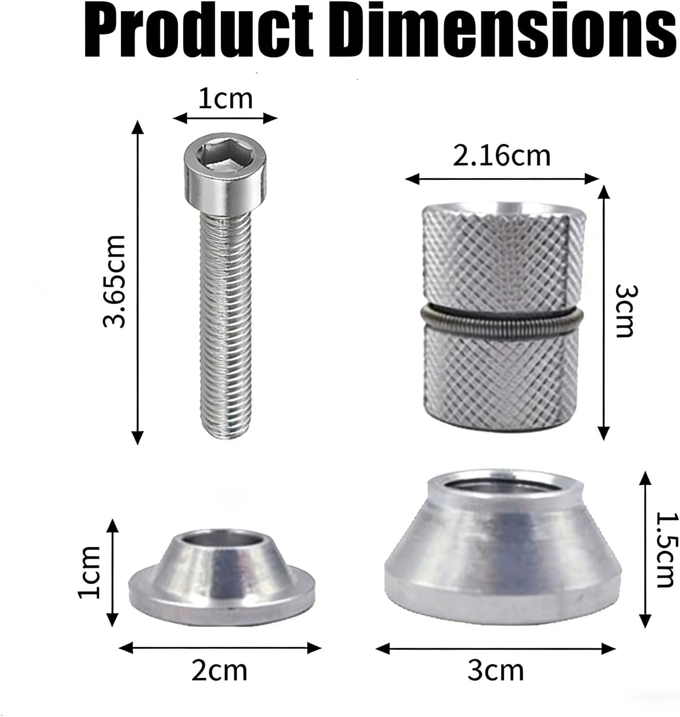 Kit compresión steerer carbono para bicicleta de carretera