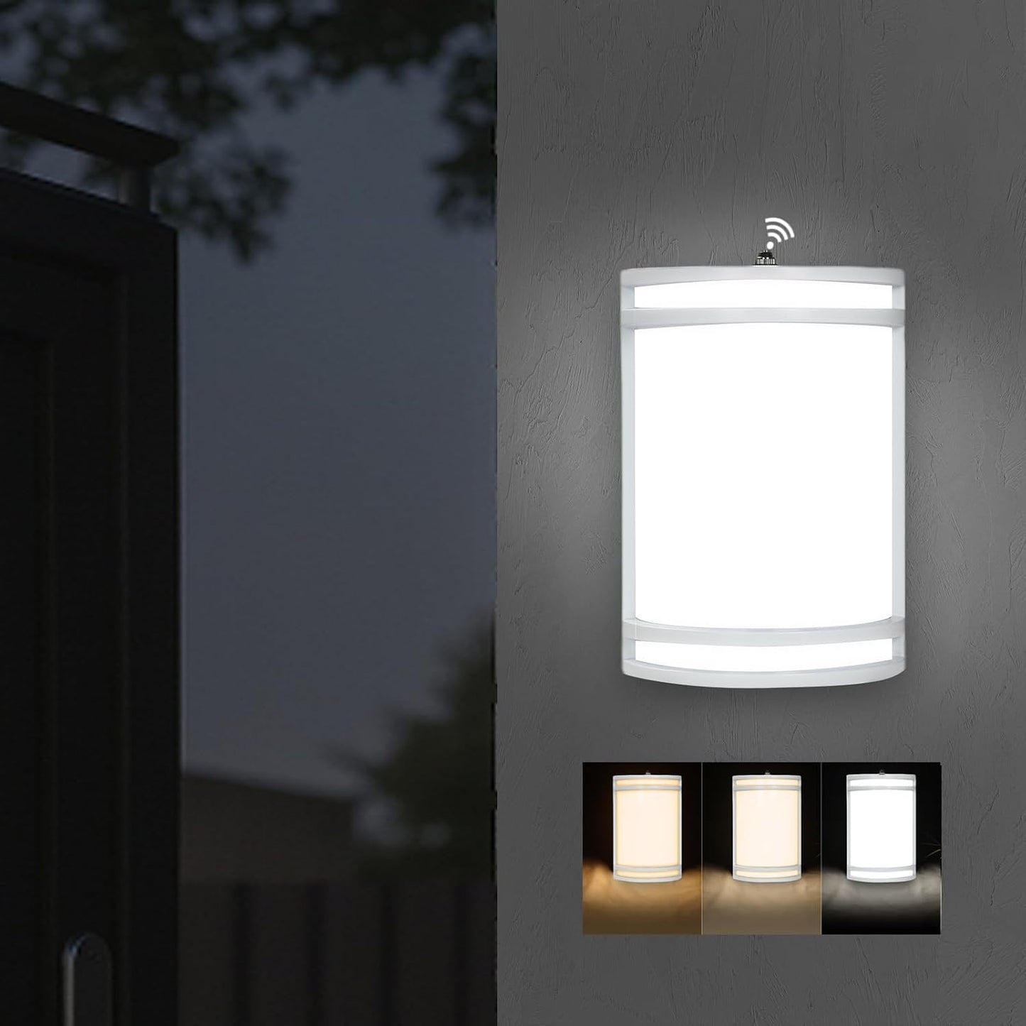Luz porche 10pulg 15W 1200lm IP65 ajustable