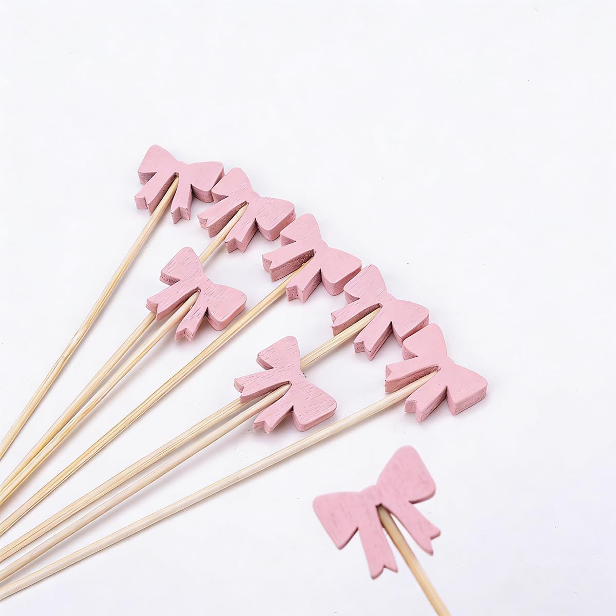 100 Palillos Cóctel 5pulg Bambú Natural para Aperitivos
