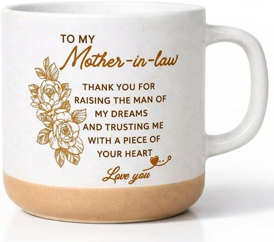 Taza de café de cerámica para mamá, suegra y nuera, 13.5 oz
