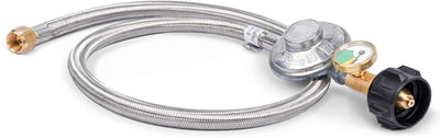Regulador propano 3ft acero inox manguera para parrilla gas