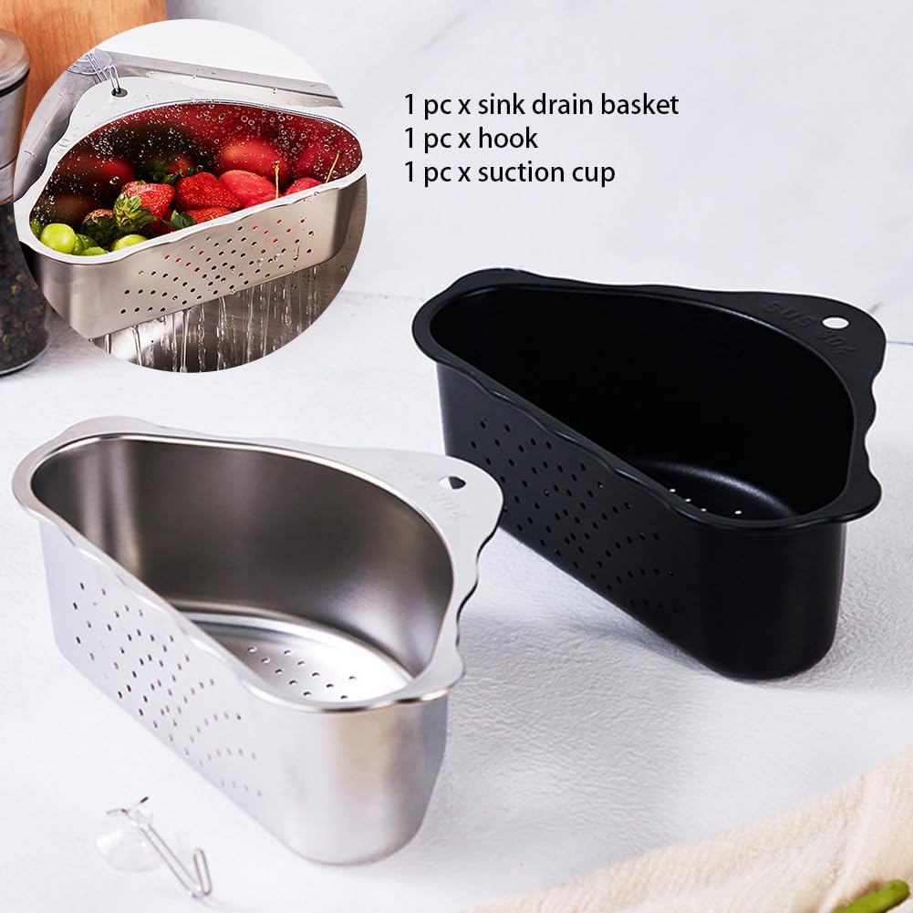Cesta escurridor triangular acero inox con ventosa