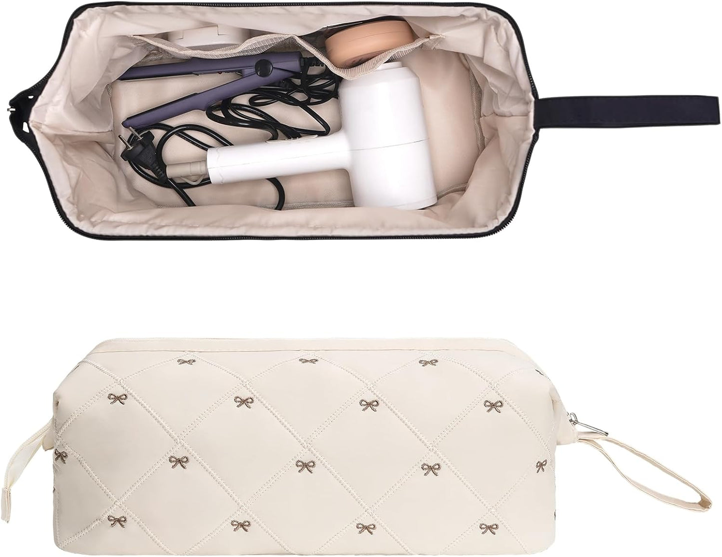 Bolsa acolchada herramientas cabello mujer viaje