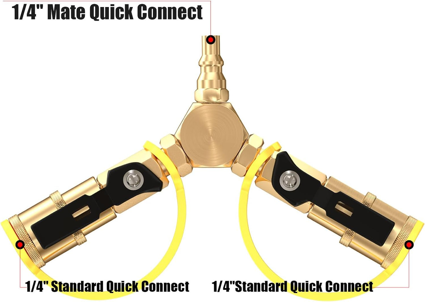 Adaptador propano RV 1/4pulg válvula conexión rápida