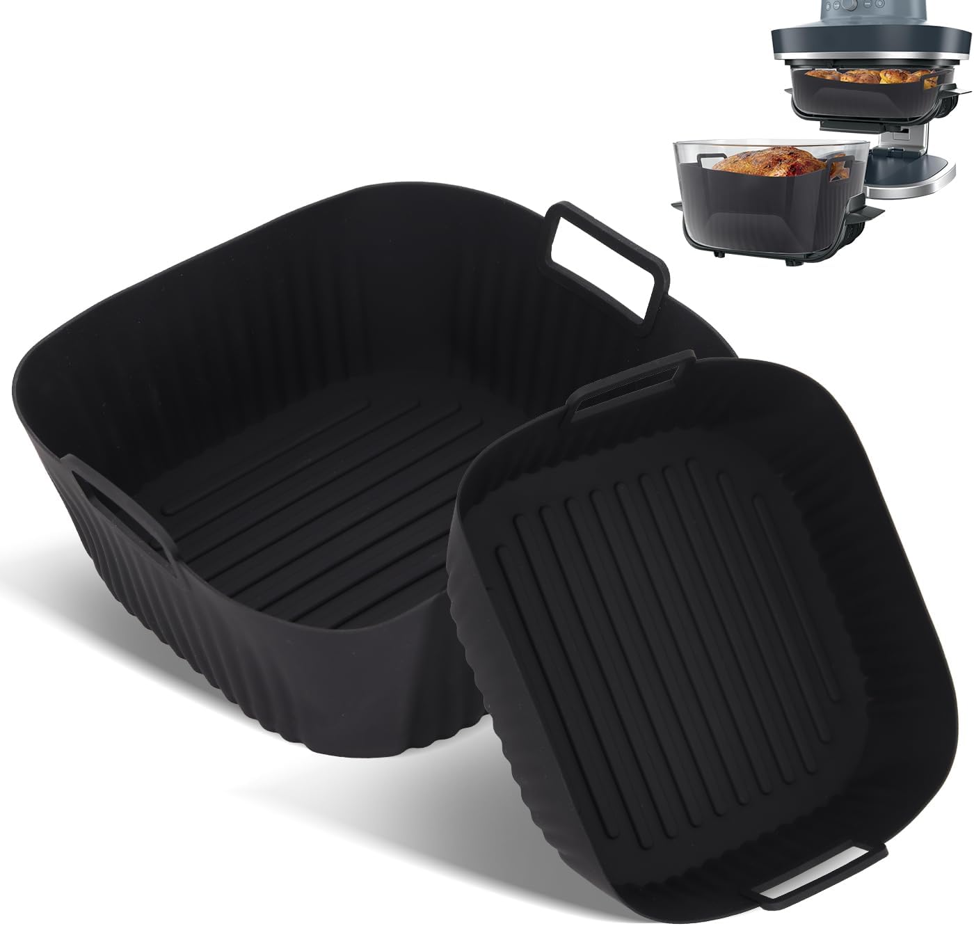 Liner silicona cuadrado para air fryer Ninja 5-6.5qt