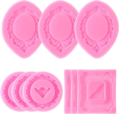 9 Moldes Silicona Decoración Fondant Cupcakes