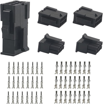 3 Set Conectores 8 Pines 18-24 AWG Industria Comp Molex