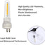 6 Bombillas S14 LED Cadena Luces Exterior 1.5W