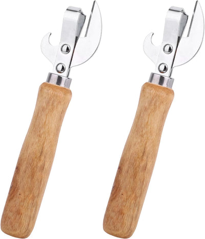 Abrelatas manual mango madera corte lateral cocina compacta