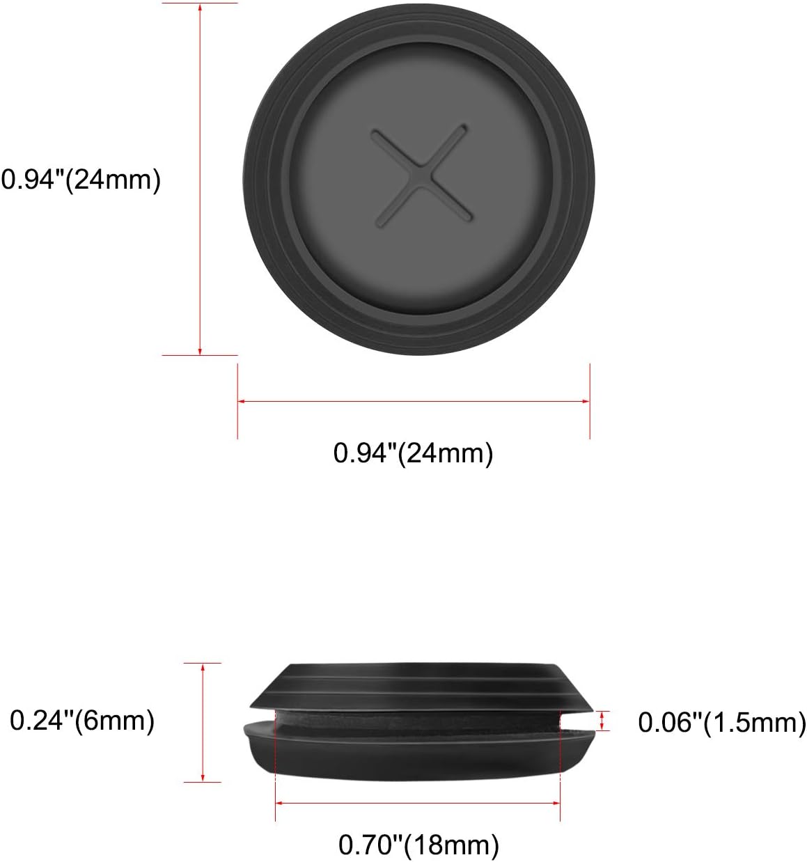Sonda goma repuesto para parrilla pellets Traeger pack 2