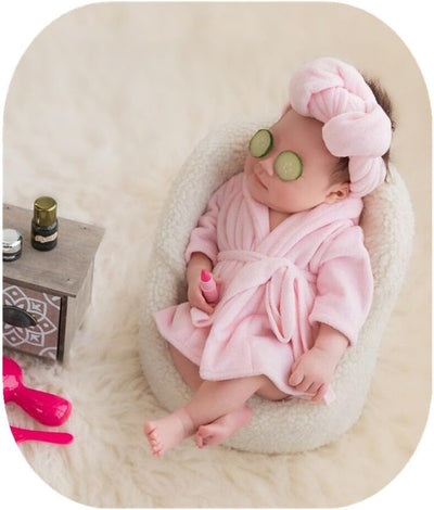 Accesorios foto bebé bata toalla rodaja pepino