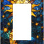 Placas cubiertas luz basculante azul dorado sol luna