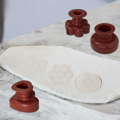 Juego moldes 3D para tartas corazón cuadrado redondo