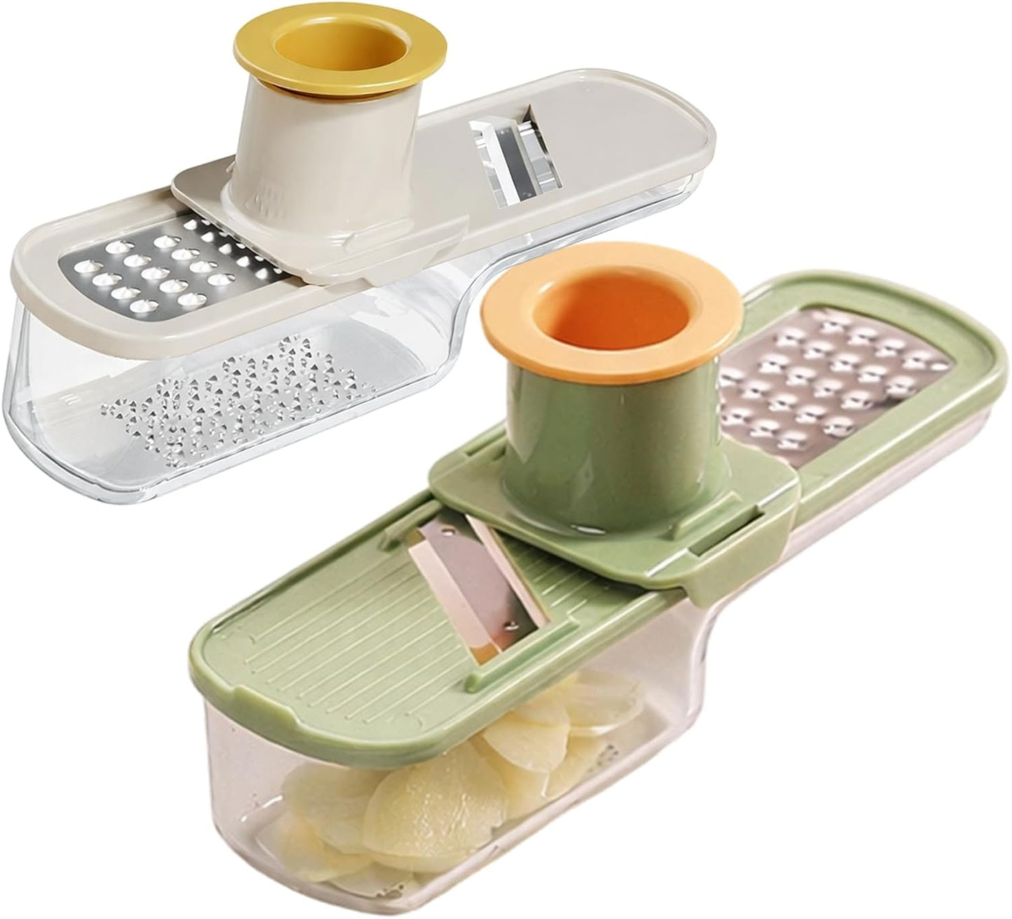 Juego de dos piezas para cortar ajo finamente, mini molinillo de ajo