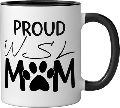 Taza cerámica para amante del perro Laika de Sibera Occidental