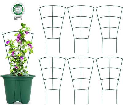 6 Enrejados Metal 16pulg para Plantas Interior