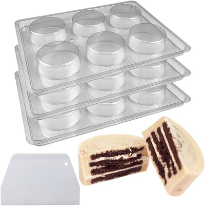 Molde plástico para galletas Oreo cubierto de chocolate