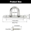 Pack 10 ganchos acero inox 304 para placa ojo pared techo