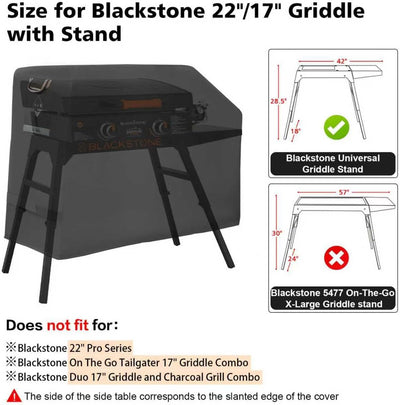 Cubierta plancha Blackstone 22pulg tela 600D impermeable