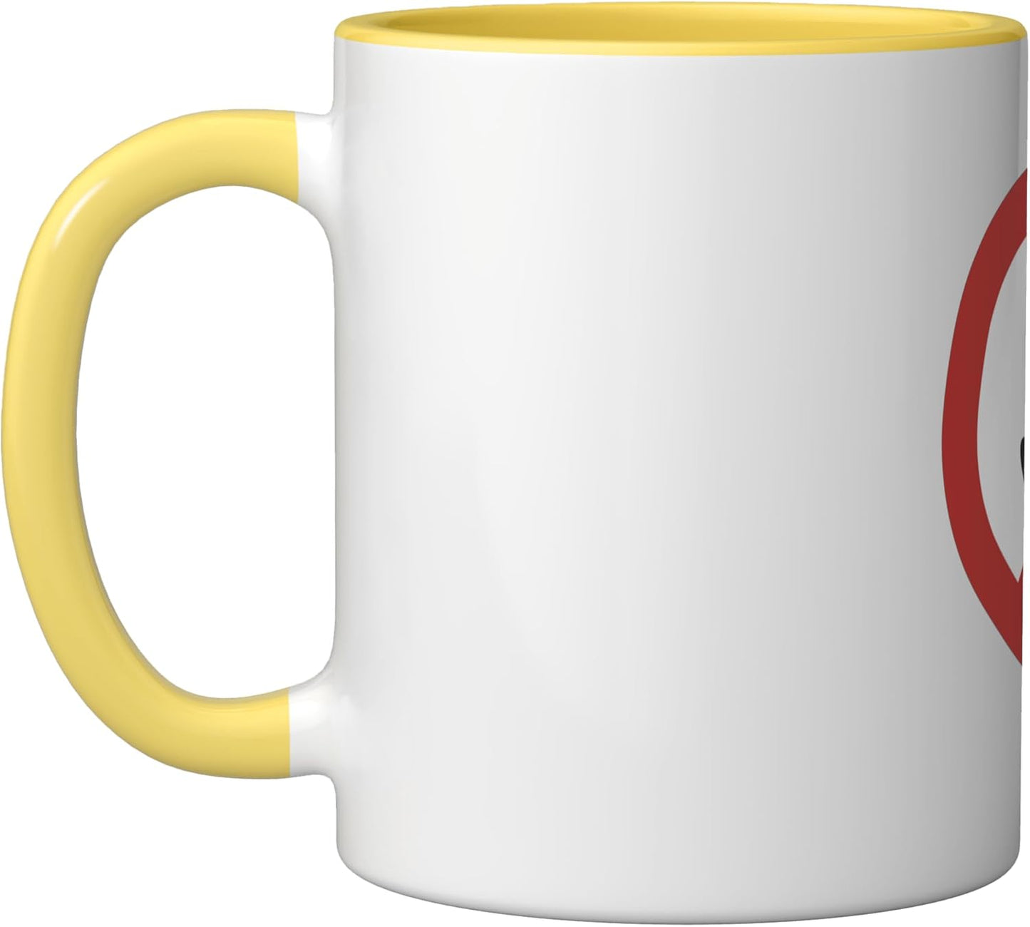Taza Cerámica Amarillo/Blanco