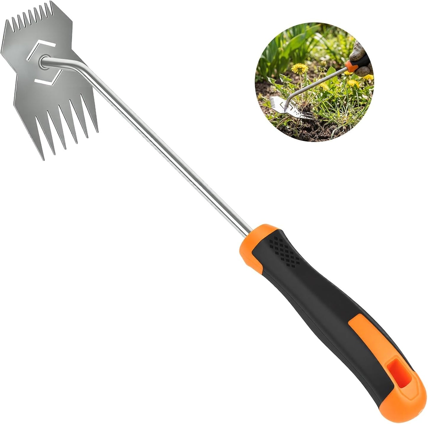 Herramienta deshierbe acero inox mango antideslizante ergonómico