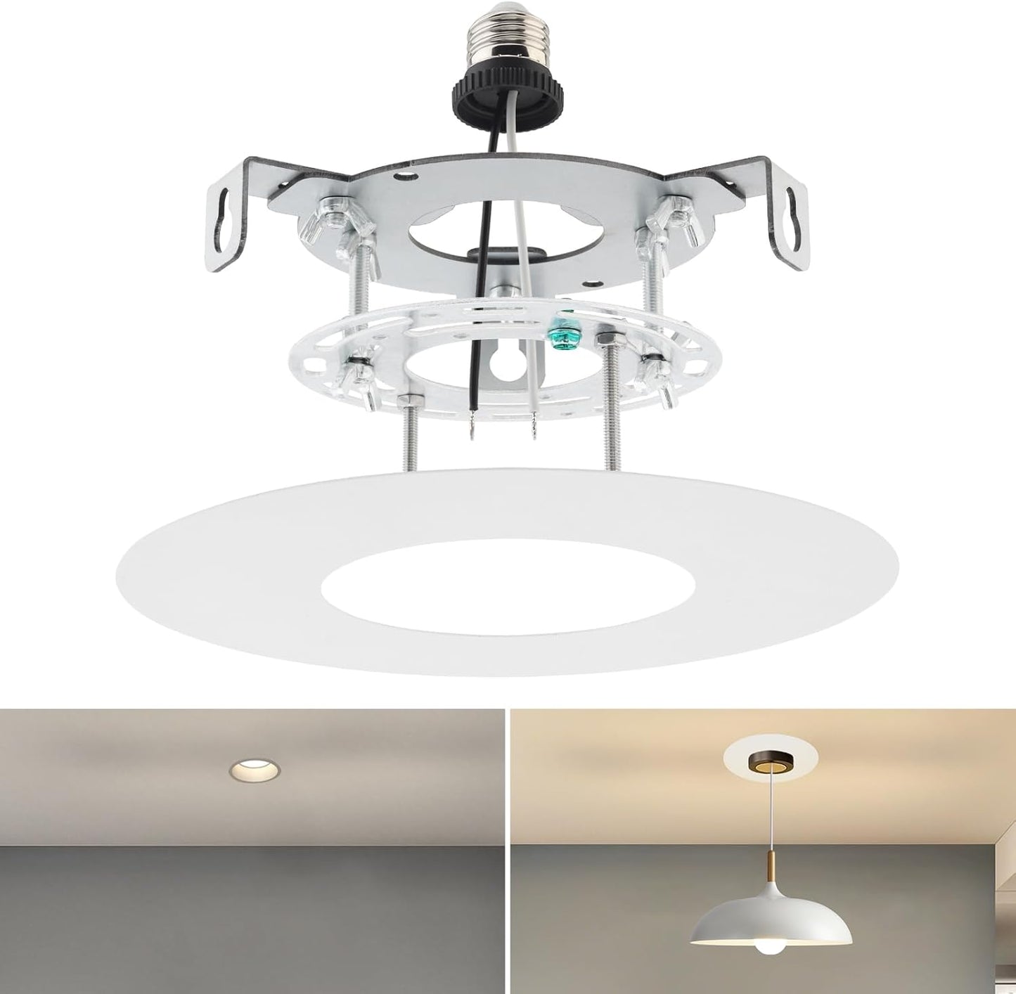 Kit convertidor luz empotrada a colgante adaptador E26 5-6pulg