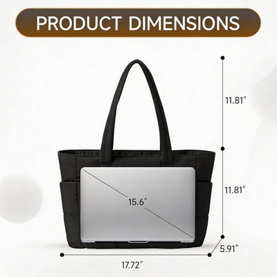 Bolsa de viaje para mujer con compartimento laptop y correa