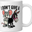 Taza de cerámica de ratón y burro blanco Funny I Don't Give a Rats Ass