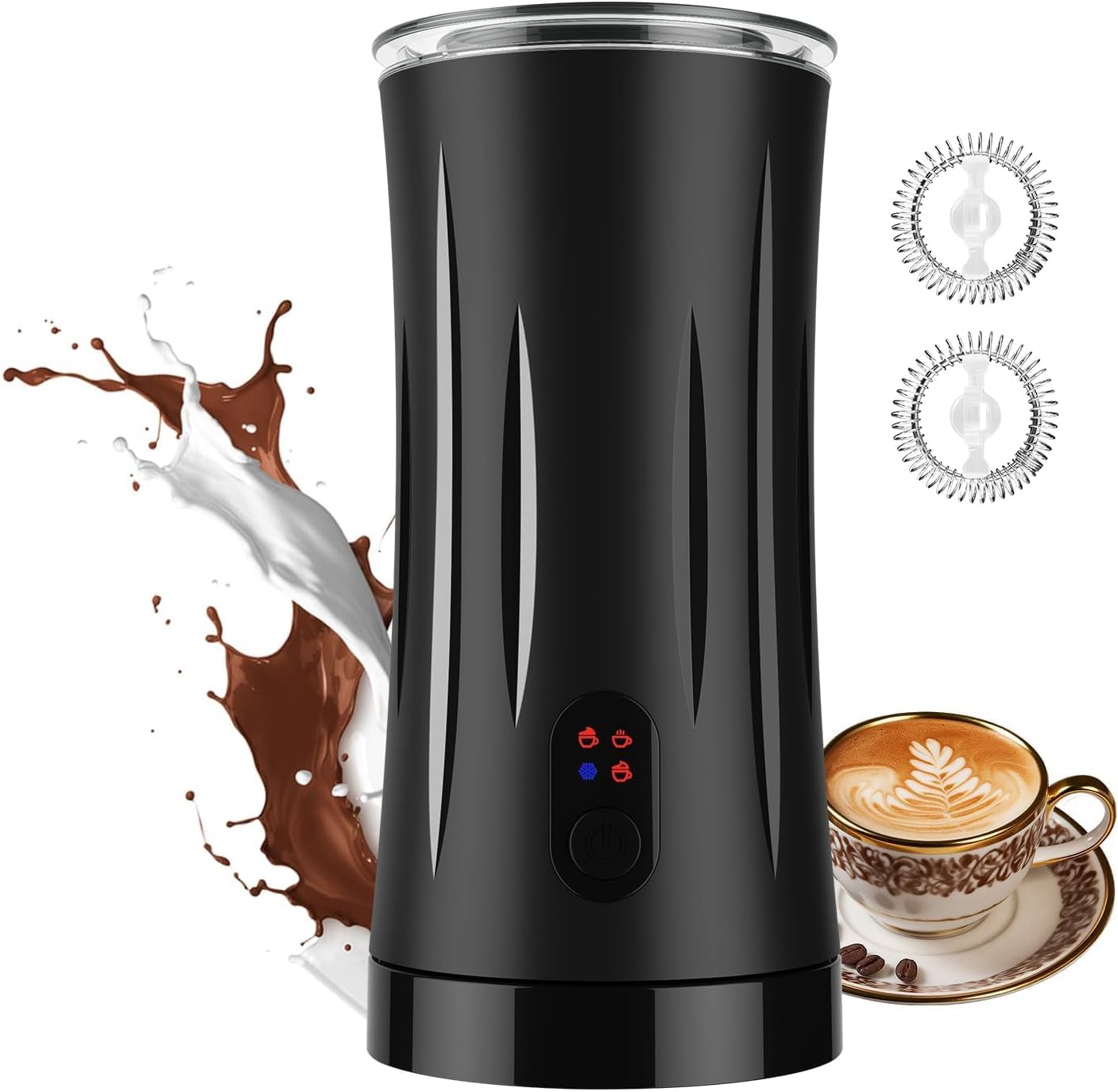 Espumador de leche Liksiy 4 en 1 con vaporizador y función automática