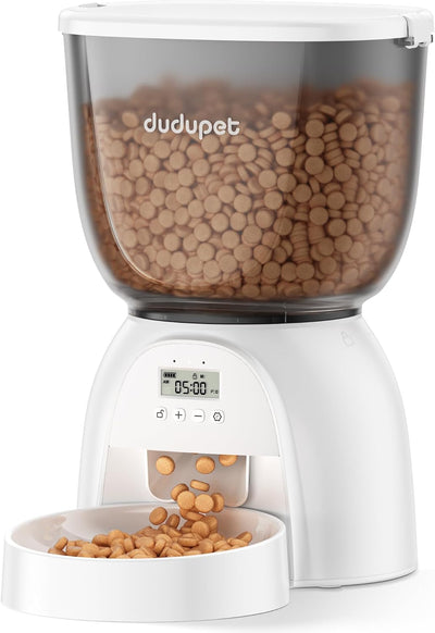 Comedero automático gatos 5L 21 tazas dispensador temporizado