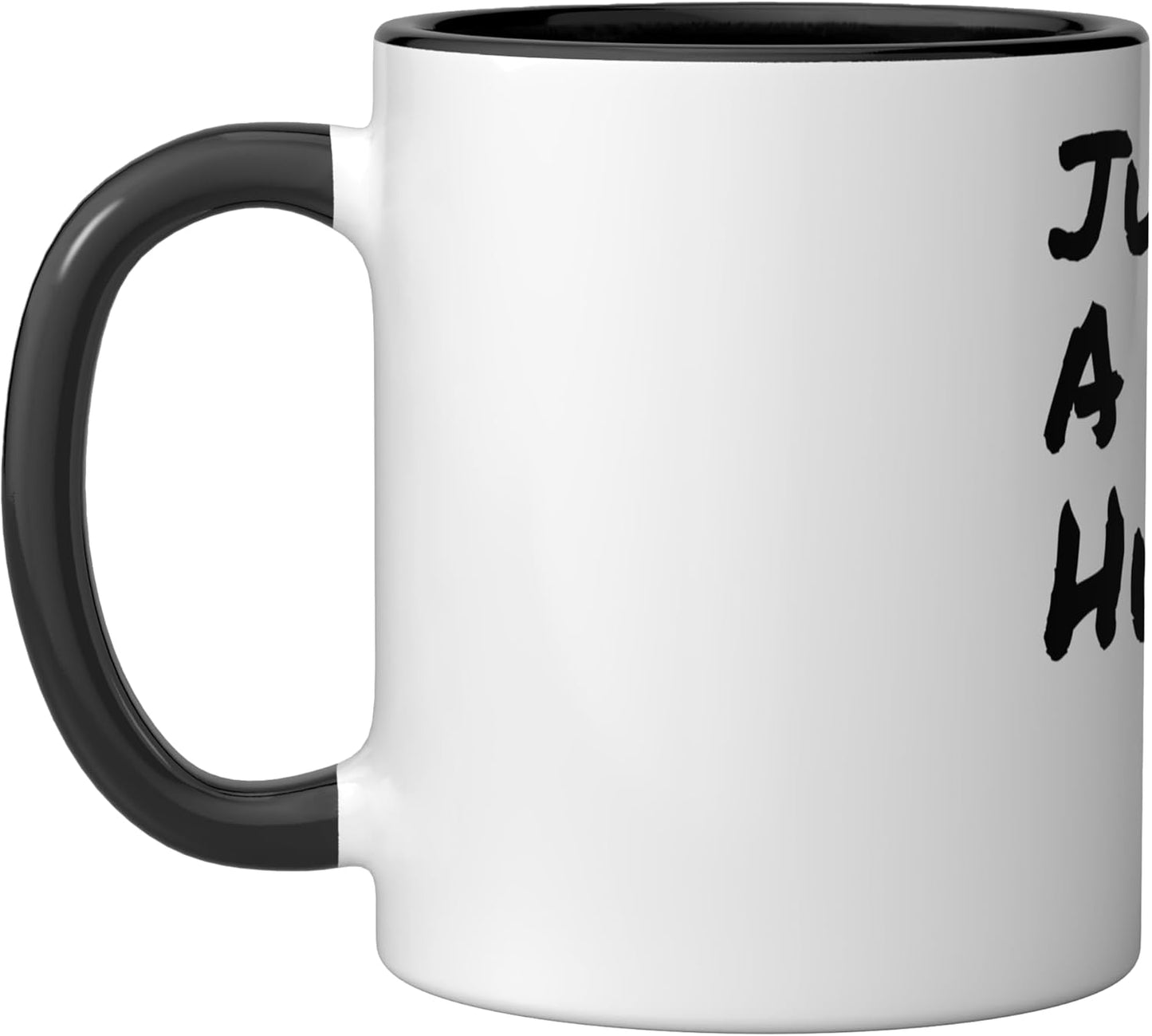 Taza cerámica Just Be A Good Human Being Or Person negra/blanca