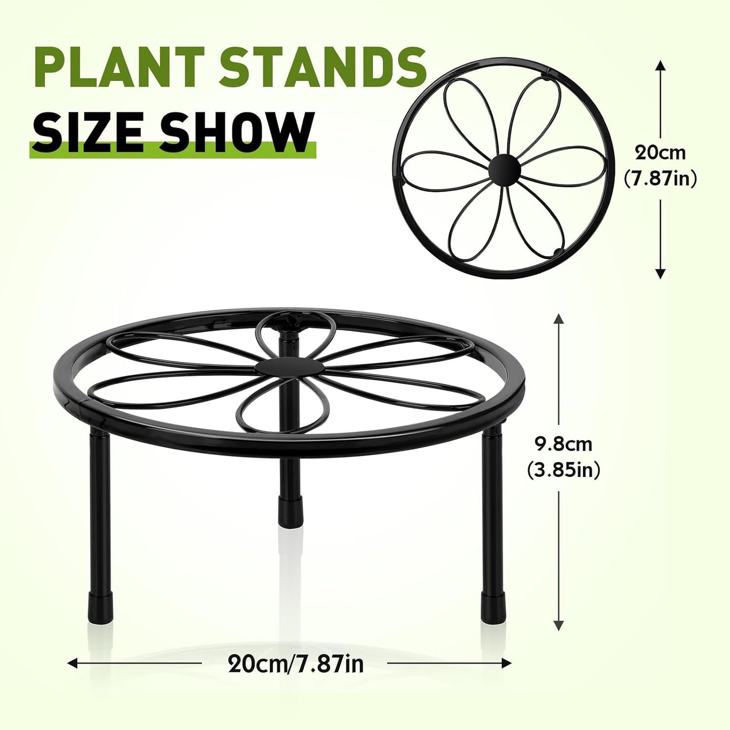 Soporte para plantas en maceta metal jardín hogar