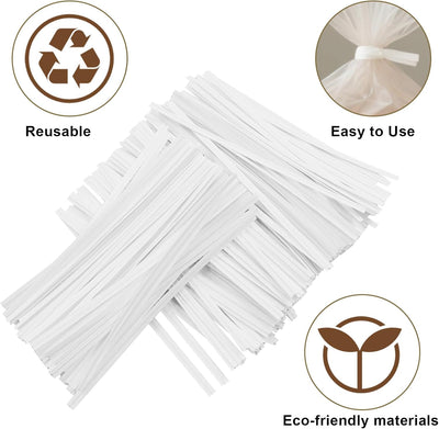 1000 Lazos Papel Blanco 6pulg Reutilizables para Fiestas y Regalos