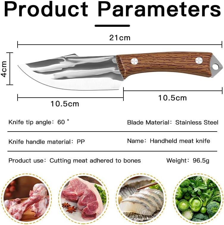 Cuchillo de chef profesional de 8.2 pulgadas acero inoxidable
