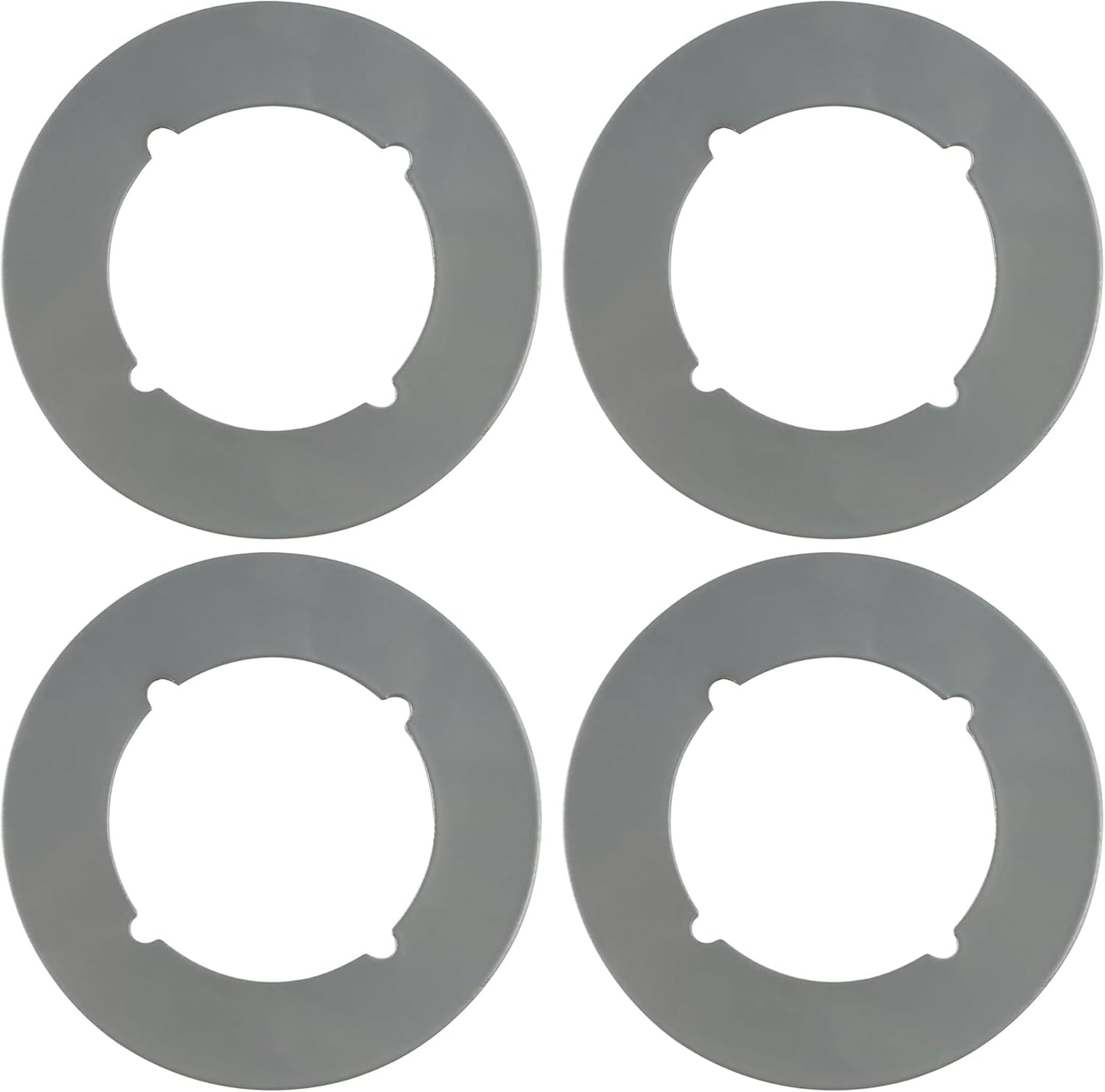 Placa trasera cromada 3.5pulg paquete 4