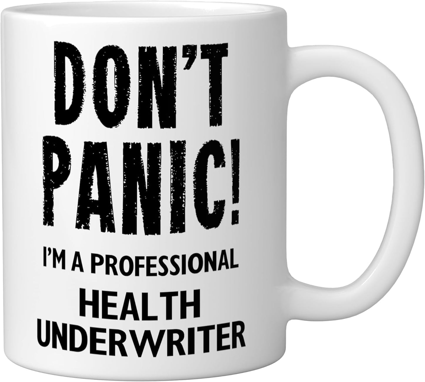Taza Cerámica Blanca Health Underwriter