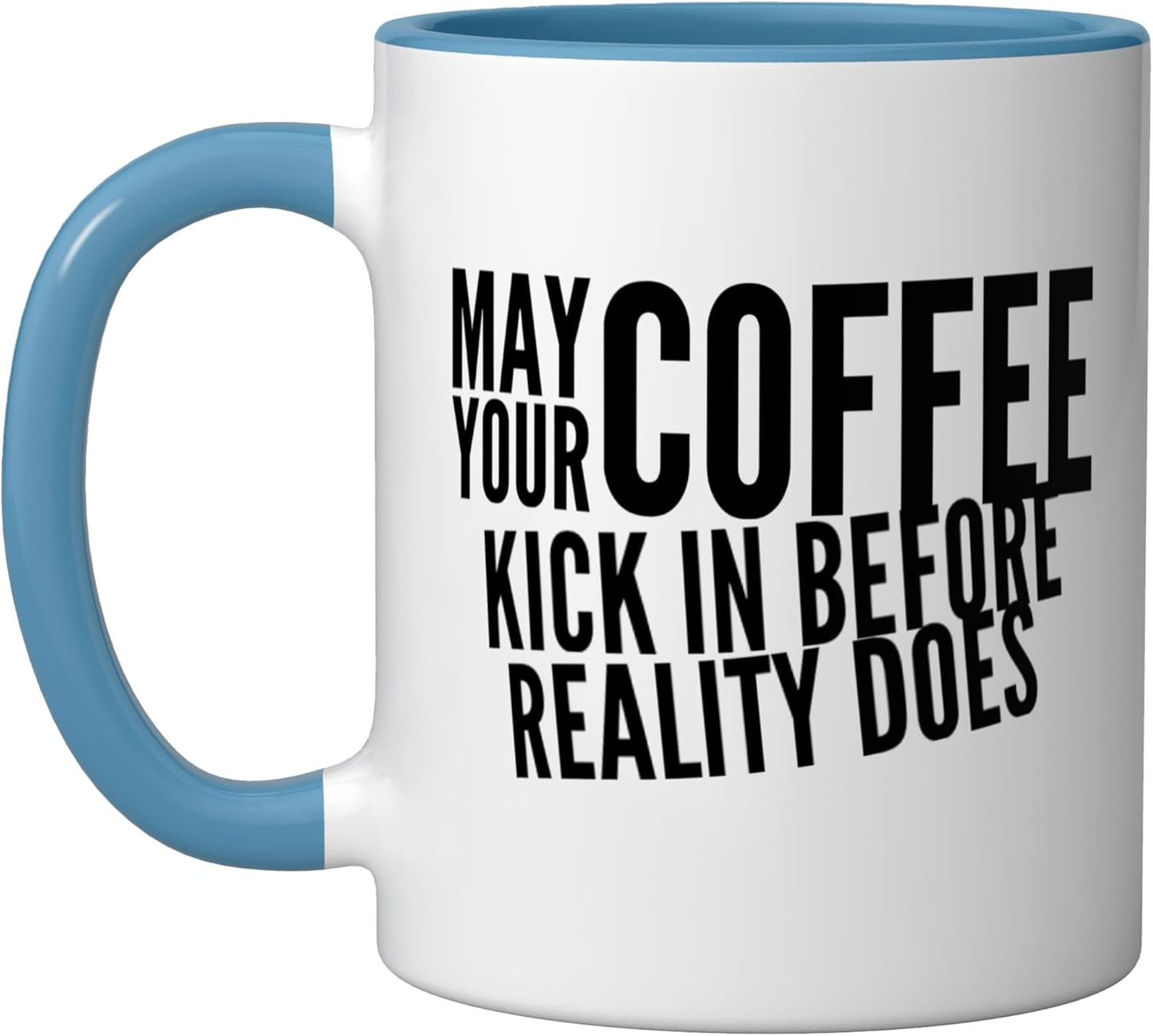 Taza Cerámica Café Azul/Blanco