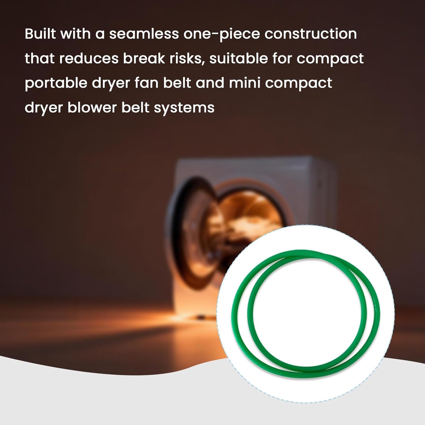 Correa ventilador secadora comp Euhomy CD-9 y CD-13