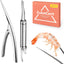 2 Pzas Herramientas Desmoldeador Camarones Acero Inox