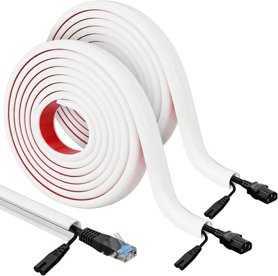 2 Pzas Corrección Cable TV Silicona Autoadhesiva 10ft