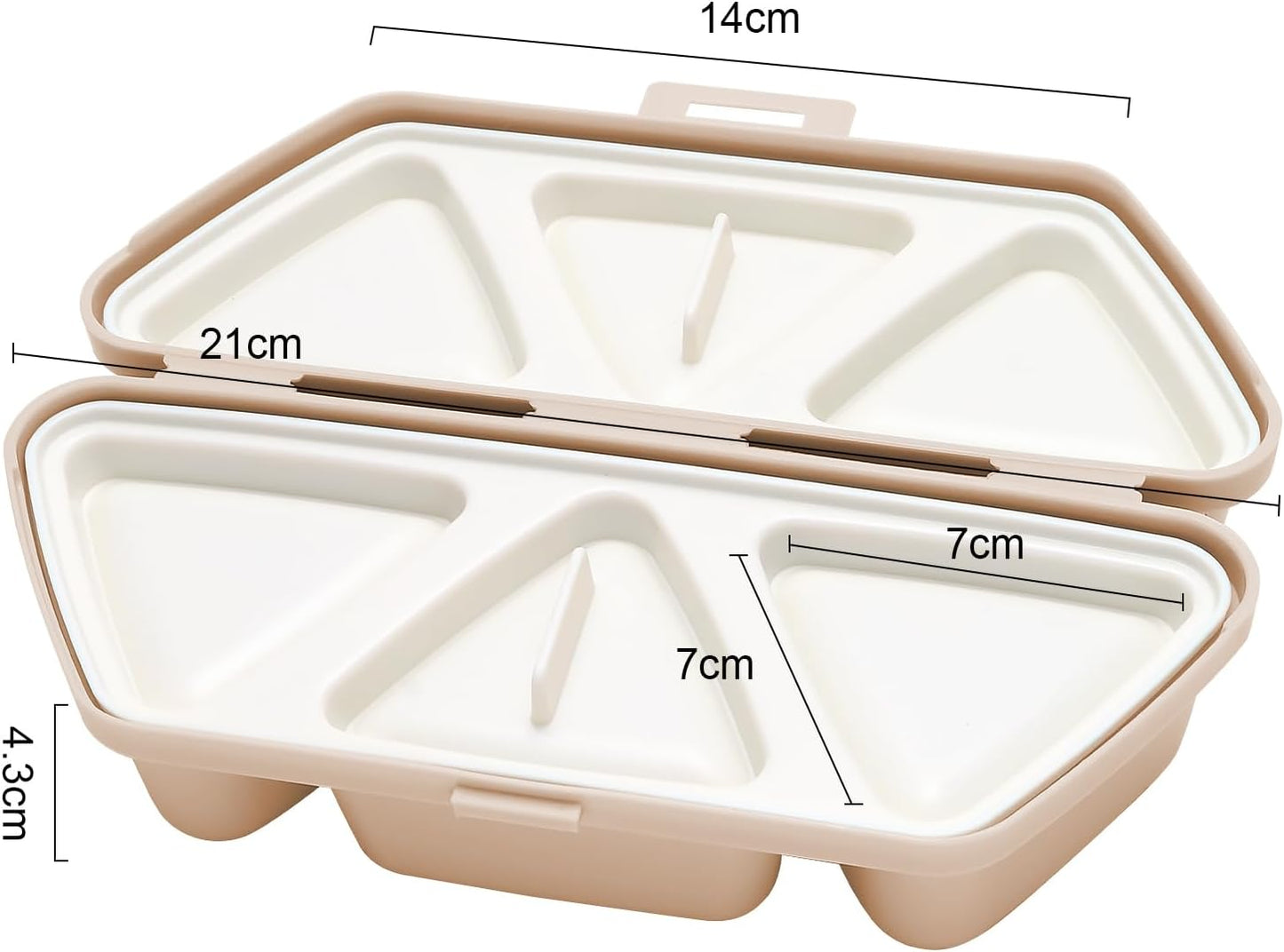 Juego de moldes de onigiri 6 en 1 de silicona para sushi con accesorios